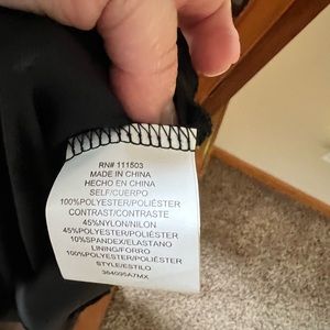 Black lined dress luxology size 24